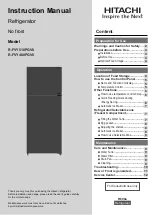 Preview for 1 page of Hitachi R-FVY480PGV0 Instruction Manual