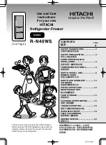 Hitachi R-N40WS Use And Care Instructions Manual preview