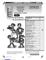 Preview for 1 page of Hitachi R-S31SVTH Use And Care Instructions Manual