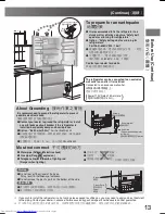 Предварительный просмотр 13 страницы Hitachi R-S49ZMJ Operation Manual