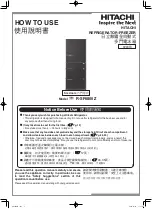 Hitachi R-SF6800Z Instructions For Use Manual preview