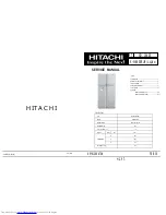 Preview for 1 page of Hitachi R-W660ERU9 Service Manual