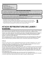 Предварительный просмотр 12 страницы Hitachi R-W661PRU1 Instruction Manual