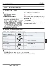 Предварительный просмотр 34 страницы Hitachi R32/R410A Series Installation & Operation Manual