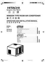 Hitachi RA-08JF2 Operation And Installtion Manual preview