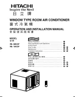 Preview for 1 page of Hitachi RA-08KDF Operation And Installation Manual