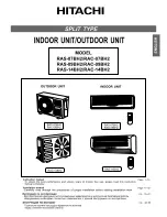 Предварительный просмотр 1 страницы Hitachi RAC-07BH2 Instruction And Installation Manual