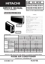 Preview for 1 page of Hitachi RAC-07CHV1 Service Manual