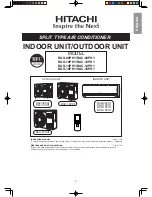 Preview for 1 page of Hitachi RAC-08PH1 Installation Manual