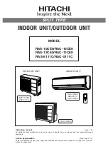 Hitachi RAC-10CE9 Instruction Manual предпросмотр