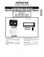 Предварительный просмотр 21 страницы Hitachi RAC-10GH5 Instruction Manual