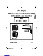 Предварительный просмотр 25 страницы Hitachi RAC-10MH1 Instruction Manual