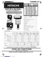 Preview for 1 page of Hitachi RAC-10WECI Service Manual