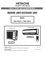 Hitachi RAC-18C9 Instruction Manual preview