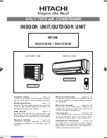 Hitachi RAC-18EH1 Instruction Manual preview