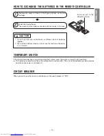 Preview for 15 page of Hitachi RAC-18EH2 Instruction Manual