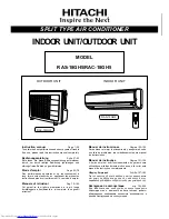 Hitachi RAC-18GH5 Instruction Manual preview