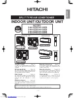 Hitachi RAC-18WPB Instruction Manual preview
