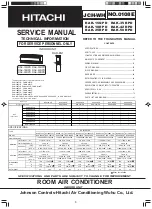 Hitachi RAC-18WPD Service Manual preview