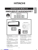 Предварительный просмотр 45 страницы Hitachi RAC-18WSA Instruction Manual