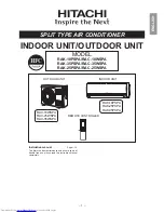 Hitachi RAC-18WSPA Instruction Manual preview