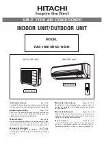 Hitachi RAC-19SH4 Instruction Manual предпросмотр