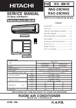 Hitachi RAC-25CNH2 Service Manual предпросмотр