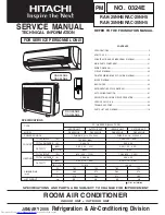 Preview for 1 page of Hitachi RAC-25NH5 Service Manual