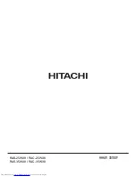 Предварительный просмотр 189 страницы Hitachi RAC-25WX8 Service Manual