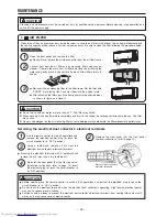 Preview for 36 page of Hitachi RAC-25WXA Instruction Manual