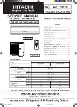 Hitachi RAC-30CH6 Service Manual предпросмотр