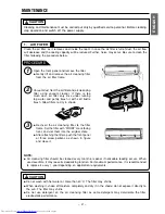 Предварительный просмотр 21 страницы Hitachi RAC-30CHP6 Instruction Manual