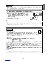 Предварительный просмотр 23 страницы Hitachi RAC-30CHP6 Instruction Manual