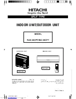 Preview for 1 page of Hitachi RAC-30CP7 Instruction Manual