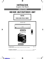 Предварительный просмотр 1 страницы Hitachi RAC-30MH1 Instruction Manual