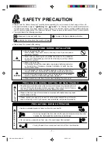 Предварительный просмотр 2 страницы Hitachi RAC-40CNH2 Use & Care Manual