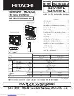 Hitachi RAC-50FPA Service Manual preview