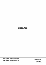 Предварительный просмотр 142 страницы Hitachi RAC-50NPD Service Manual