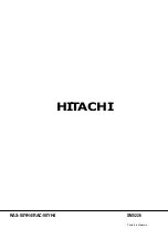 Предварительный просмотр 112 страницы Hitachi RAC-50YH4 Service Manual