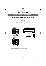 Предварительный просмотр 1 страницы Hitachi RAC-50YHA4 Instruction Manual