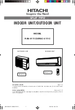 Hitachi RAC-5111C User Manual preview