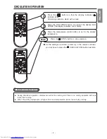 Предварительный просмотр 9 страницы Hitachi RAC-5115CC Instruction Manual