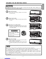 Предварительный просмотр 17 страницы Hitachi RAC-5115CC Instruction Manual