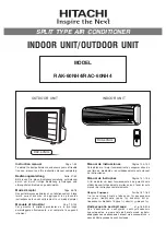 Hitachi RAC-60NH4 Instruction Manual preview