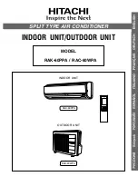 Hitachi RAC-60WPA Manual preview