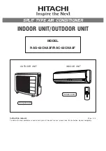 Preview for 1 page of Hitachi RAC-63CHA3F Instruction Manual