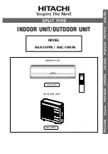 Предварительный просмотр 1 страницы Hitachi RAC-70WPA Manual