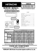 Hitachi RAC-E08H2 Service Manual preview