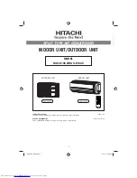 Hitachi RAC-E10CB(J) Instruction Manual preview