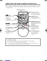 Предварительный просмотр 6 страницы Hitachi RAC-E10HB Operation Manual